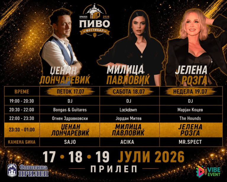 Објавена е програмата за Пиво Фест Прилеп 2026. Еве кој ќе не забавува годинава!